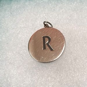 Tiffany silver “R” pendant